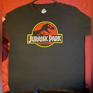 Jurassic Park Black Kids T-Shirt